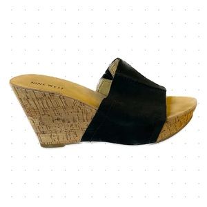 Nine West Wedge Slides Size 7.5